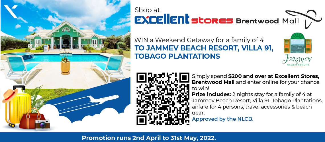 WIN a Weekend Getaway for a family of 4 to Jammev Beach Resort Tobago