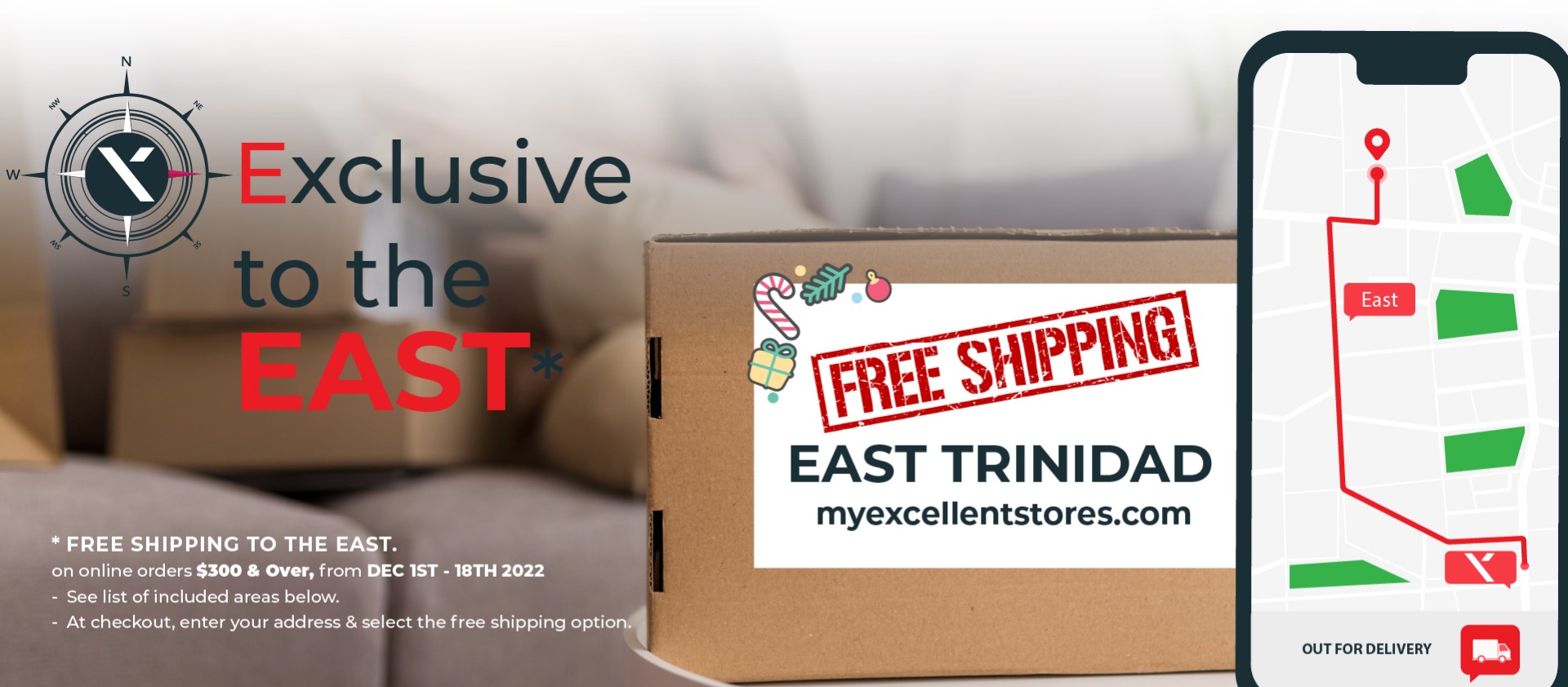 Free Shipping to the East